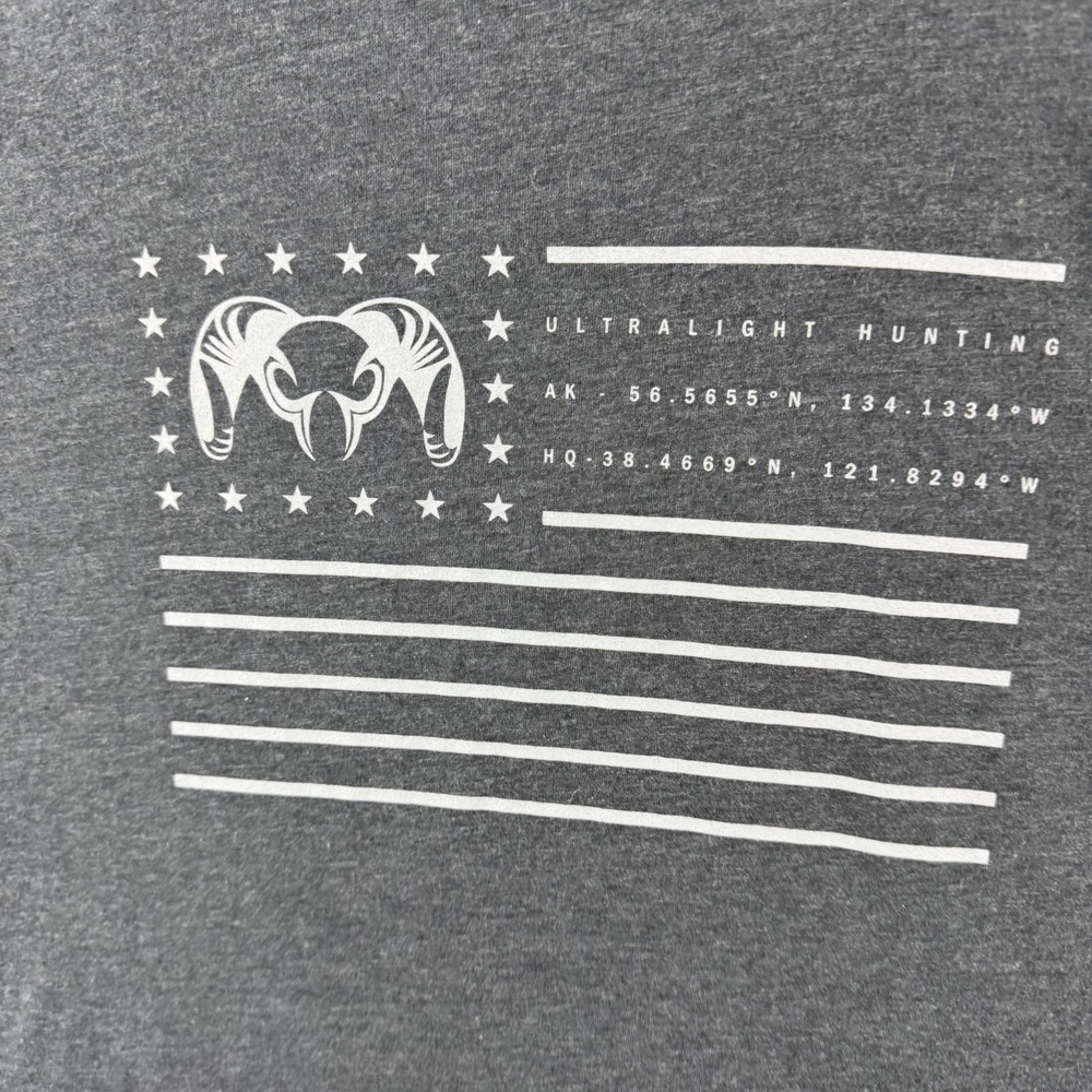 Kuiu T Shirt Mens XL Gray Short Sleeve Tee Soft Cotton Hunting Graphic Print - Picture 3 of 10